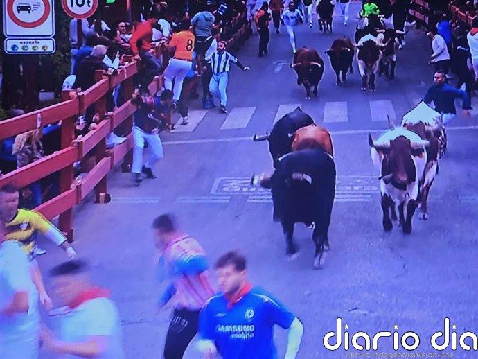 El segundo encierro de Guadalajara deja dos contusionados leves y abre la plaza al público desde las 7.30 horas