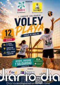 El Torneo Solidario de Vóley Playa de Badajoz quita la cuota de inscripción y hace un último llamamiento para participar