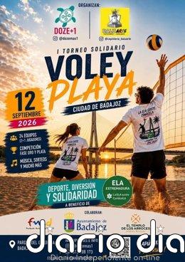 El Torneo Solidario de Vóley Playa de Badajoz quita la cuota de inscripción y hace un último llamamiento para participar