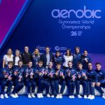 España se cuelga el bronce en trío y equipos en el Mundial de Gimnasia Aeróbica de Pamplona
