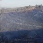 Estabilizado el incendio en el paraje Camino El Parralejo en Puerto Moral (Huelva)