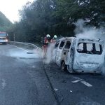 Extinguido sin heridos el incendio de un coche en Soba