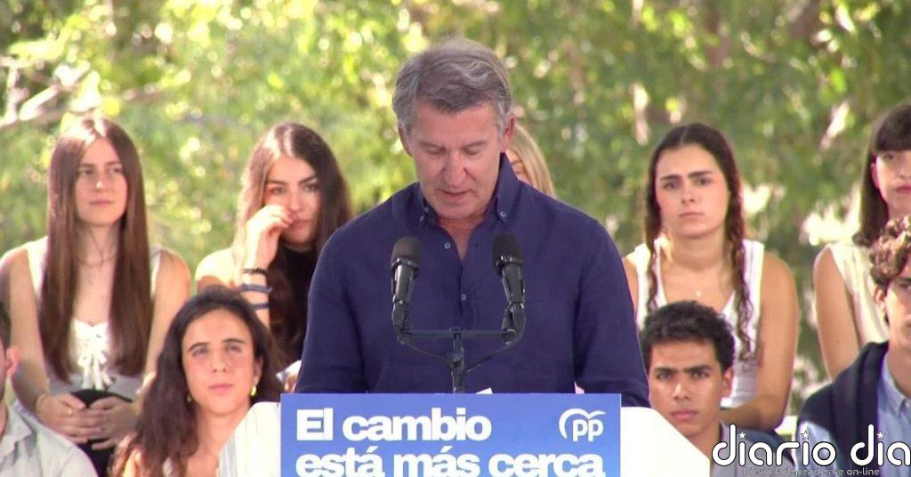 Feijóo endurece su discurso sobre inmigración y vuelve a acusar a Sánchez de abandonar a Ceuta