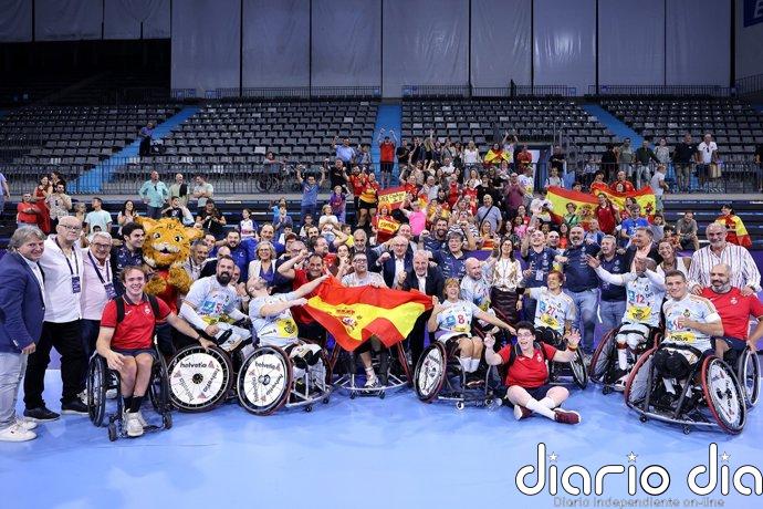 Fran Cazurro y Lorenzo Edjang guían a España hacia su primera final de Mundial de balonmano en silla de ruedas