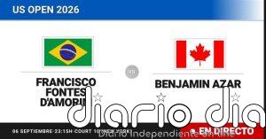 Francisco Fontes D'Amorim - Benjamin Azar, en directo hoy: sigue el partido de US Open Juniors, Boys