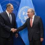 Guterres recibirá este jueves en Nueva York al ministro ruso de Exteriores Sergei Lavrov