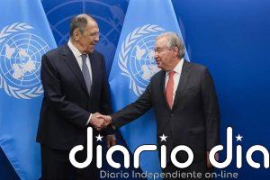Guterres recibirá este jueves en Nueva York al ministro ruso de Exteriores Sergei Lavrov