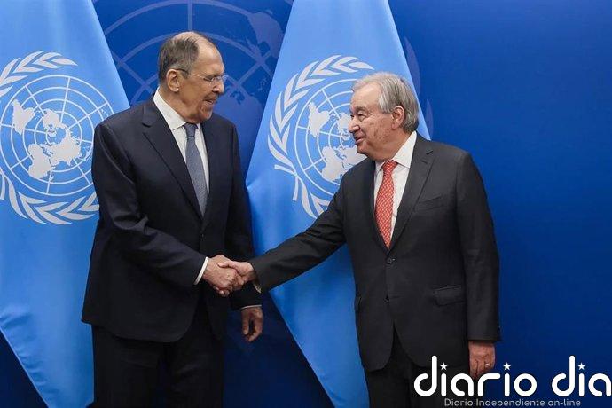Guterres recibirá este jueves en Nueva York al ministro ruso de Exteriores Sergei Lavrov
