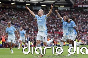 Haaland da el derbi de Manchester a un City con diez más de una hora