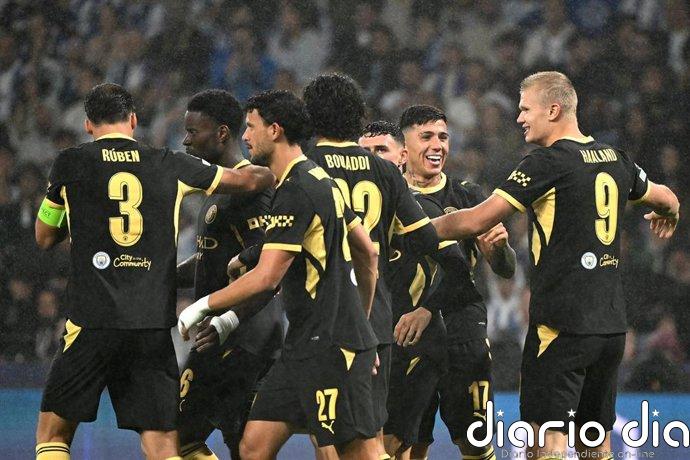 Haaland decide para el City en Oporto y el Villa gana en Brujas