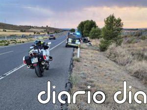 Herido grave un joven de 23 años de Móstoles (Madrid) en un accidente de tráfico en la A-23, en Almudévar (Huesca)