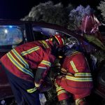 Herido grave un varón de 45 años tras impactar su coche contra el árbol de una rotonda en Griñón (Madrid)
