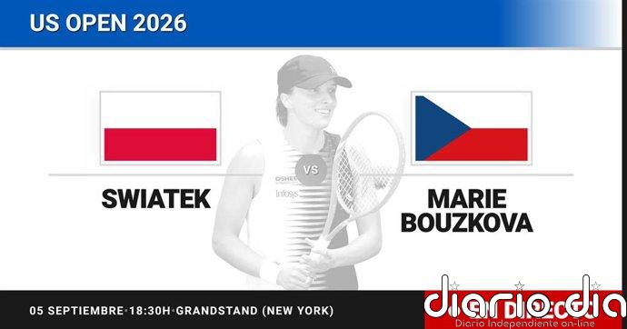 Iga Swiatek - Marie Bouzkova, en directo hoy: sigue el partido de US Open WTA