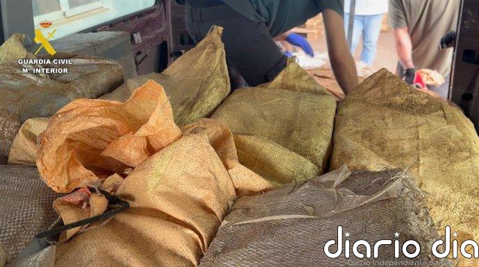 Interceptada una furgoneta con más de 1.200 kilos de cocaína cerca de la ría de Huelva