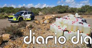 Interceptan una embarcación con 6.800 litros de gasolina en garrafas en San Javier (Murcia)