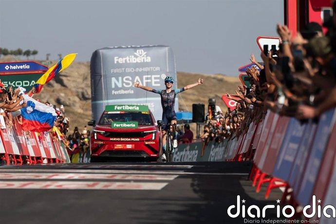 Jakob Omrzel gana la duodécima etapa de La Vuelta tras recorrer 167 kilómetros entre Vera y Calar Alto (Almería)