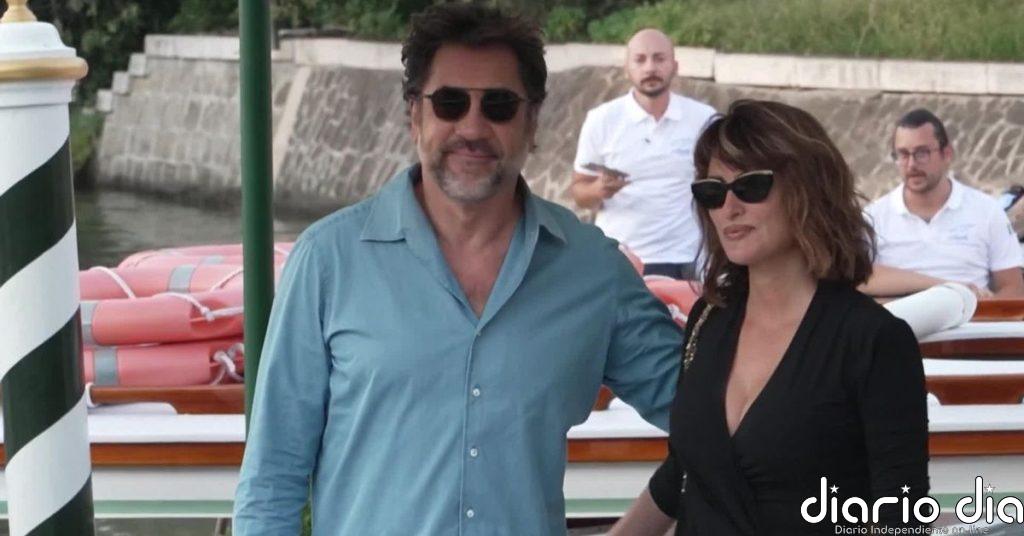 Javier Bardem y Penélope Cruz llegan para competir juntos con Búnker en el festival de Cine de Venecia