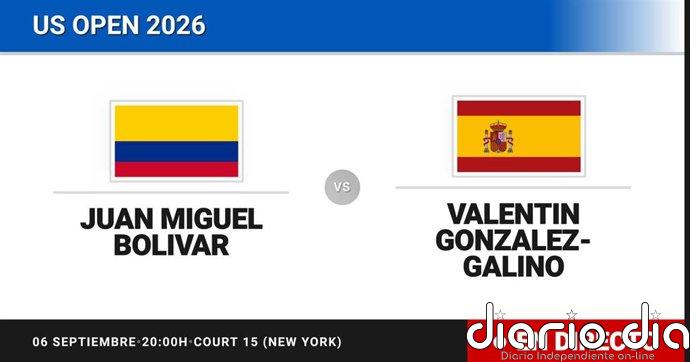 Juan Miguel Bolivar - Valentin Gonzalez-Galino, en directo hoy: sigue el partido de US Open Juniors, Boys