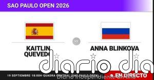Kaitlin Quevedo - Anna Blinkova, en directo hoy: sigue el partido de Sao Paulo Open