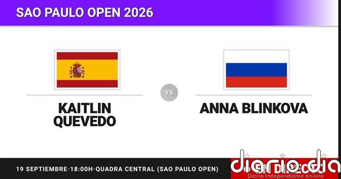Kaitlin Quevedo - Anna Blinkova, en directo hoy: sigue el partido de Sao Paulo Open