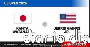 Kanta Watanabe - Jerrid Gaines Jr., en directo hoy: sigue el partido de US Open Juniors, Boys