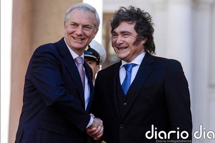 Kast traslada a Milei el respaldo de Chile a los "legítimos derechos de soberanía" de Argentina sobre las Malvinas