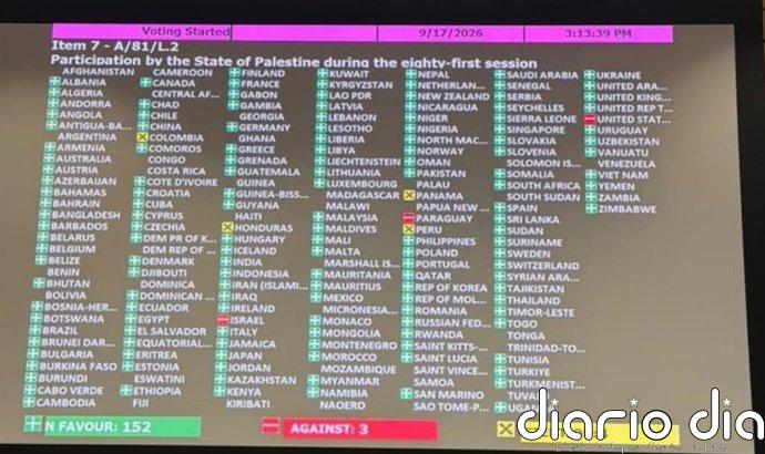 La Asamblea General de la ONU respalda con 152 votos la participación palestina tras el veto de EEUU