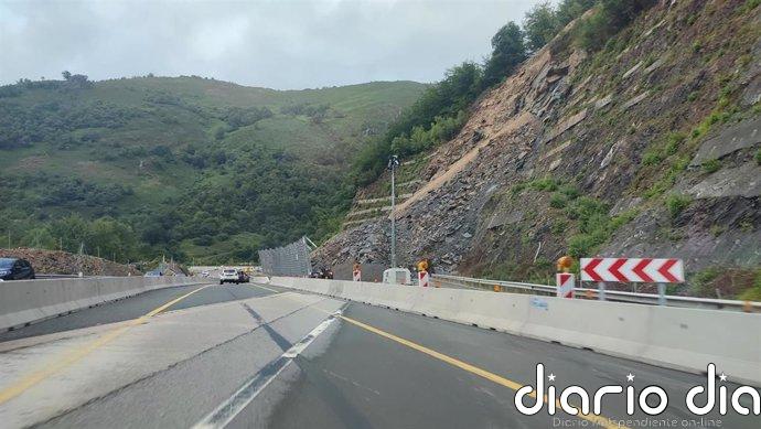 La autopista del Huerna reabre sus cuatro carriles casi dos años después del gran argayo