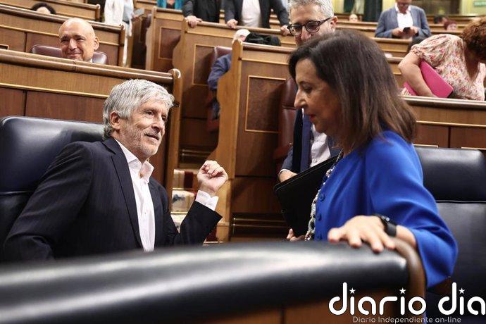 La crisis de Ceuta copará de nuevo la sesión de control del Congreso, con Robles y Marlaska como protagonistas