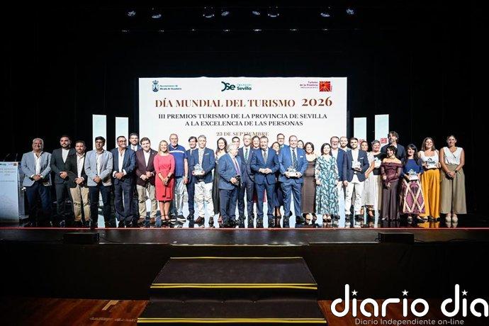 La Diputación de Sevilla celebra en Alcalá la entrega de los terceros Premios Turismo de la Provincia 2026