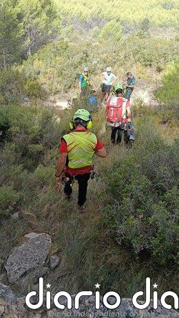 La Guardia Civil auxilia a un ciclista vecino de Nájera tras sufrir un accidente en Aras (Navarra)