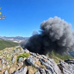 La Guardia Civil localiza y destruye un proyectil de la Guerra Civil en un paraje de Puebla de Lillo (León)