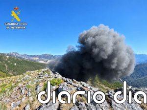 La Guardia Civil localiza y destruye un proyectil de la Guerra Civil en un paraje de Puebla de Lillo (León)