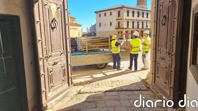 La Junta inicia las obras en el Palacio de los Hurtado de Mendoza de Almazán (Soria) para garantizar su estabilidad