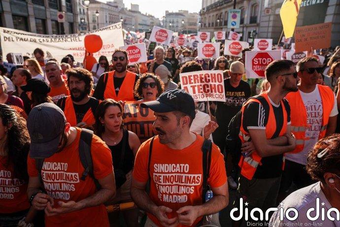 La marcha 'Ni una Maricarmen más' recorre el centro de Madrid para exigir medidas urgentes en materia de vivienda