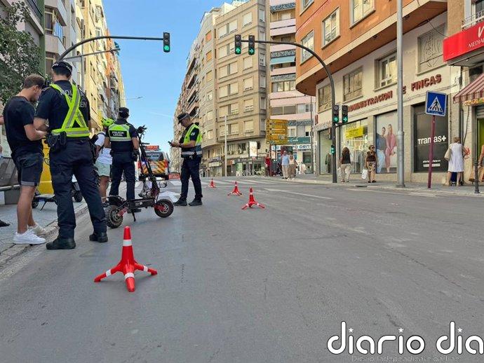 La Policía Local de Jaén realiza controles para verificar el uso correcto de los patinetes eléctricos