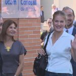 La princesa Leonor llega a su primer día en la Universidad Carlos III de Madrid con gran expectación