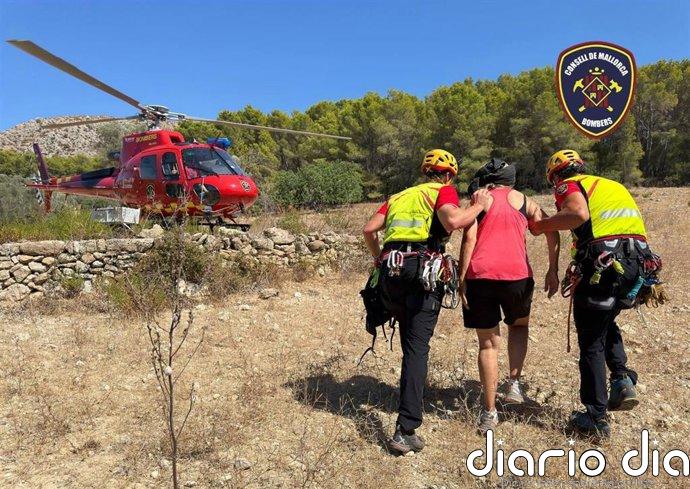 Los Bomberos de Mallorca rescatan a tres personas