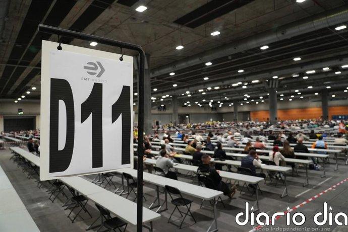 Más de 1.400 aspirantes se examinan este sábado para optar a una plaza de conductor de autobús de EMT Madrid