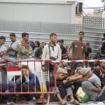 Más de 860 migrantes de Ceuta son ubicados en una nueva instalación temporal acondicionada