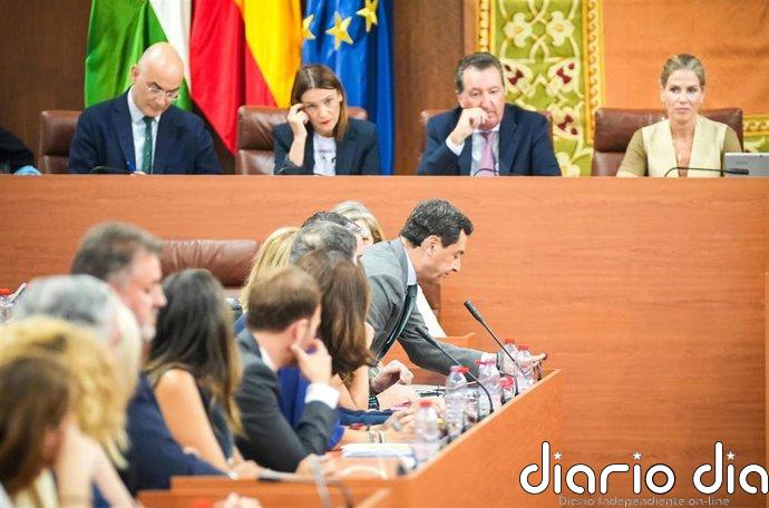 Moreno se someterá el 16 de septiembre a la primera sesión de control en el Parlamento andaluz de la nueva legislatura