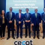 Panés (Cecot) expone ante Feijóo su preocupación por el absentismo laboral y la "presión fiscal"