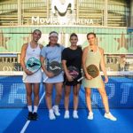 Pedroche, Virseda, Carolina Navarro y Nuria Rodríguez prueban la zapatilla Joma Slam Footshape en Premier Padel Madrid