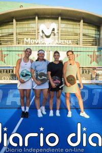Pedroche, Virseda, Carolina Navarro y Nuria Rodríguez prueban la zapatilla Joma Slam Footshape en Premier Padel Madrid