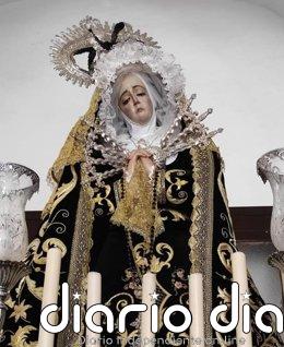 Roban joyas de la Virgen de los Dolores del Valle de Santa Ana (Badajoz)