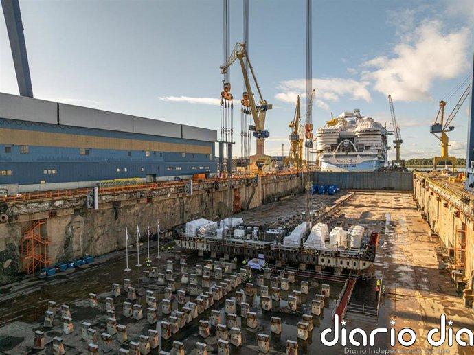 Royal Caribbean inicia la construcción del quinto crucero de la Clase Icon en el astillero Meyer Turku