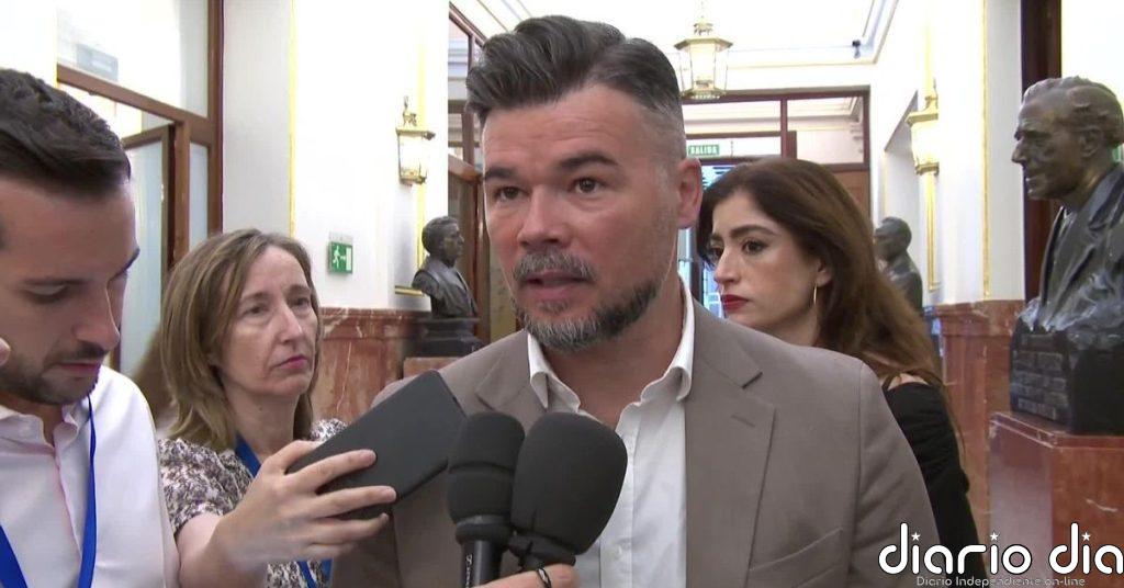 Rufián: “El Gobierno pone a los pies de los caballos a Robles para no hablar de Marruecos”