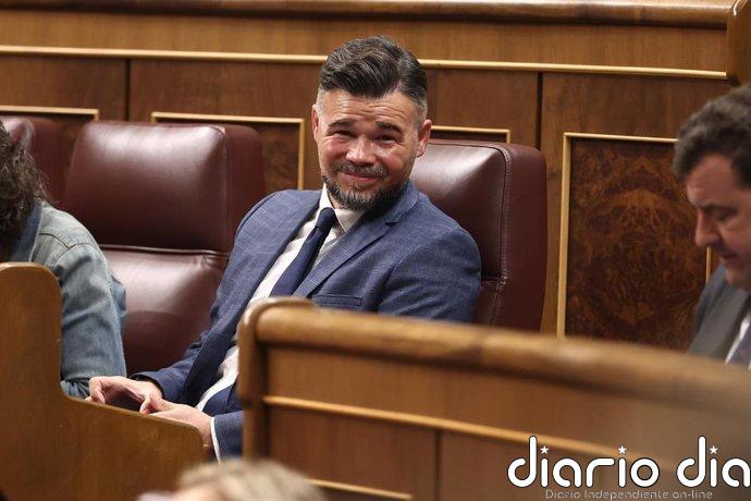 Rufián insiste en pedir una candidatura común de la izquierda alternativa y dice que aún "hay tiempo"