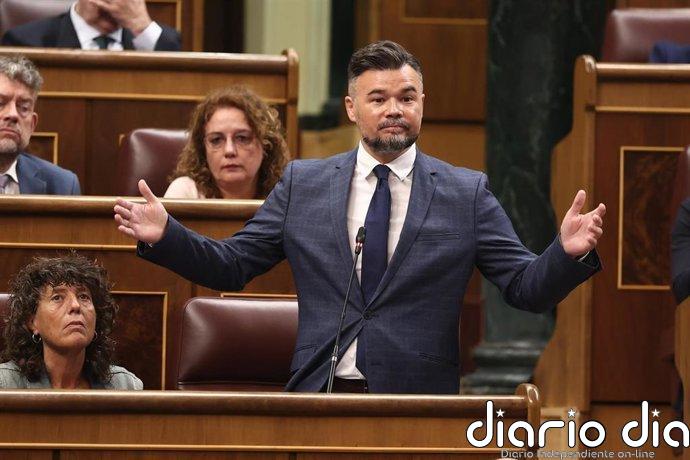 Rufián, tras el mensaje de Iglesias contra la posible candidatura de Urtasun: Quien no quiera unir, que se aparte
