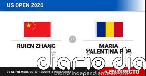 Ruien Zhang - Maria Valentina Pop, en directo hoy: sigue el partido de US Open Juniors, Girls